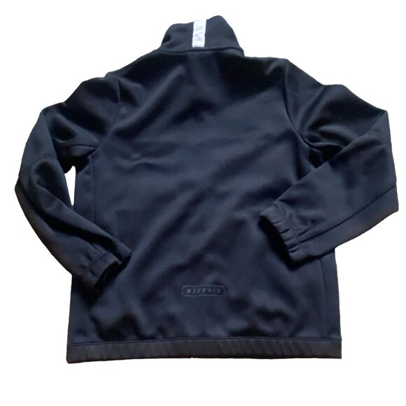 Nike Air Youth Zip Up Logo Track Jacket-Black/White-Small-GUC - Picture 5 of 6